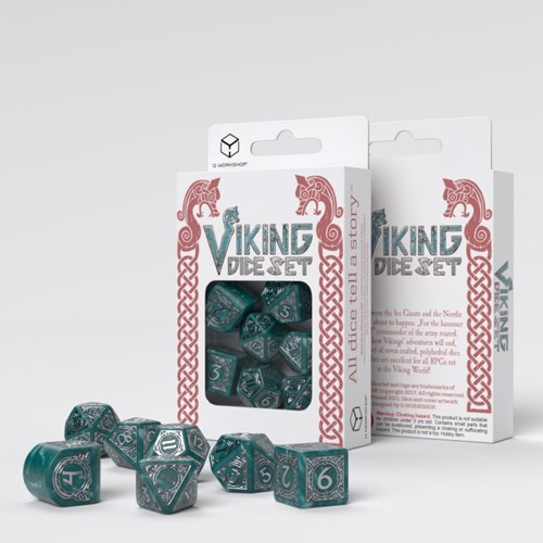 Juego de dados modernos vikingos Q-Workshop - Mjolnir (7)