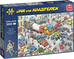 Jan van Haasteren puzzle caos de tráfico 3000 piezas puzzle cartoon adultos