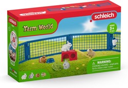 Schleich Farm World caseta conejos cobayas set animales granja