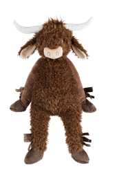 Happy Horse peluche vaca Cody 60cm - gran vaca Highland de peluche para abrazar