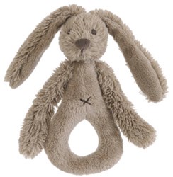 Happy Horse sonajero Conejo Richie - juguete de peluche marrón para bebé