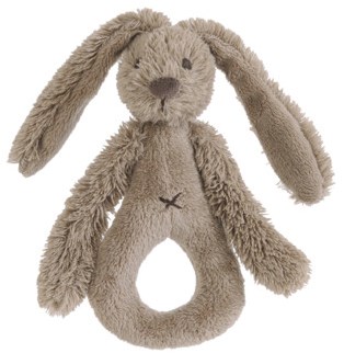 Happy Horse sonajero Conejo Richie - juguete de peluche marrón para bebé