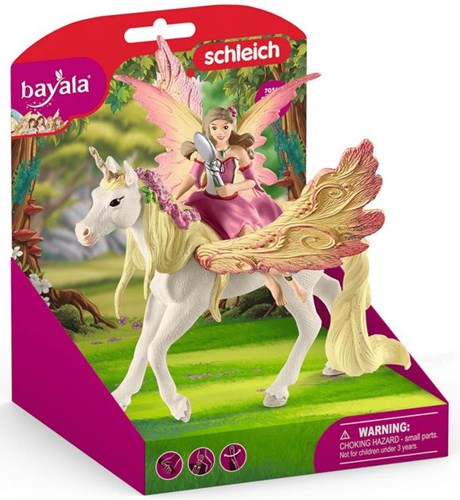 Schleich bayala - Feya con unicornio Pegaso figura de juego 70568