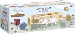 Bambolino Toys clasificador de formas de madera Mike & Molly juguete educativo