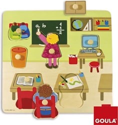 Goula School Puzzle 7 pcs Rompecabezas de figuras 7 pieza(s)