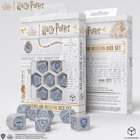 Q-Workshop Harry Potter set de dados Ravenclaw moderno blanco 7 piezas