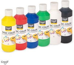 Creall set de témpera - 6 colores - 250ml - lavable - creativo