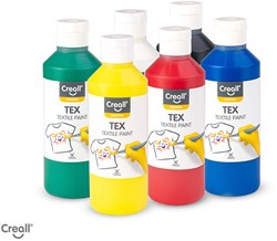 Creall pintura textil set 6 colores 250ml - pintura textil acrílica