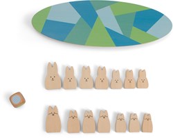 BS Toys Juego de Equilibrio de Madera Conejos - Juguete Educativo para Niños