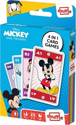 Disney juego de cartas Mickey Mouse 4en1 - familias, memoria, snap, acción