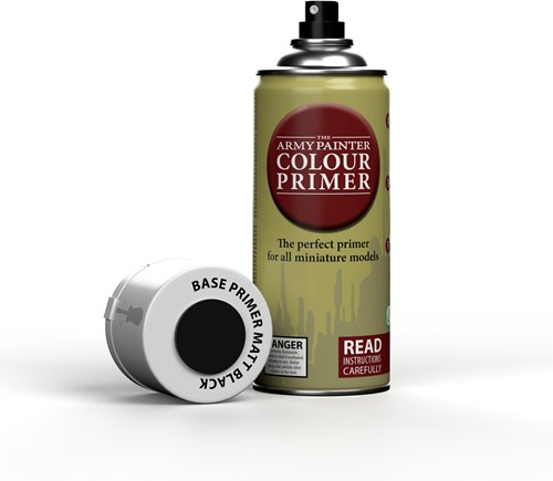 The Army Painter base primer - spray negro mate para miniaturas