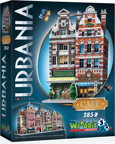Wrebbit Puzzle 3D Urbania Café - 285 piezas - Vida urbana