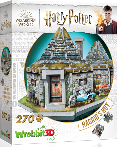 Wrebbit Wrebbit Rompecabezas 3D - La cabaña de Harry Potter Hagrid (270)