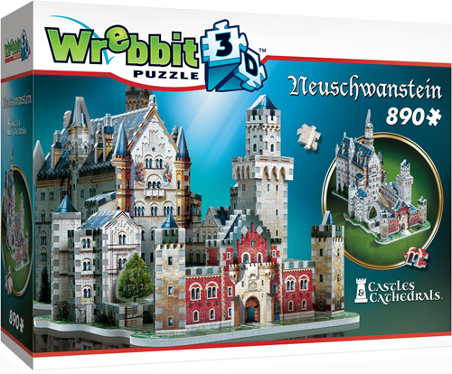Wrebbit 3D Castillo de Neuschwanstein - Puzzle 3D - 890 piezas