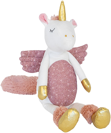 Happy Horse unicornio peluche 30cm - juguete mágico blanco rosa de peluche