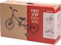 Trybike bicicleta de equilibrio 2-en-1 acero - Negro - Bicicleta infantil - 12 pulgadas Trybike steel 2-in-1, all black edition-3