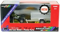 Britains quad set de juguete de granja con remolque escala 1:32