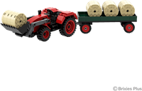 Brixies set de construcción tractor - gran tractor con 235 bloques