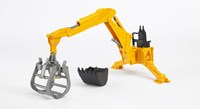 Bruder Accesorios forestales brazo excavadora con pinza - juguete cargador trasero