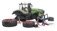 Bruder Fendt 1050 Vario tractor con mecánico y accesorios de garaje juguete-2