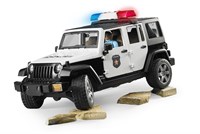 Bruder Jeep Wrangler coche de policía con figura y luz-sonido 1:16-2