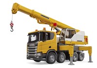 Bruder camión grúa Scania Super 560R Liebherr con luz y sonido juguete-2