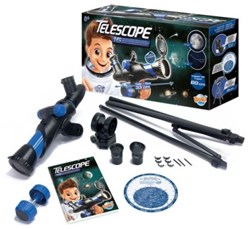 Buki telescopio - telescopio infantil con 15 actividades y mapa estelar