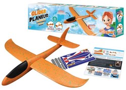 Buki avión planeador juguete 48cm naranja para niños