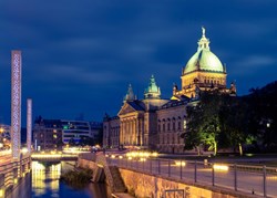 Grafika Bundesverwaltungsgericht, Leipzig, Allemagne -  Teile