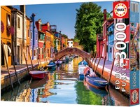 Educa puzzle Burano Italia 3000 piezas adultos paisaje urbano-2