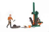Bruder set de figuras partidor de troncos juguete forestal 62650