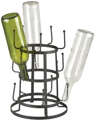 Esschert Design escurrebiberones negro - erizo decorativo de acero para botellas