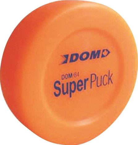 Dom Sports disco de hockey plástico naranja unihockey interior