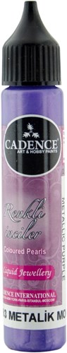 Cadence pintura decorativa 3D liner Morado Metálico 25 ml para manualidades