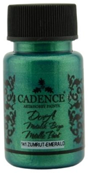Cadence pintura acrílica metálica emerald 50 ml - pintura para manualidades para niños y adultos