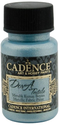 Cadence Cadence Dora Metallic Textielverf 50 ml Aqua