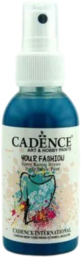 Cadence pintura textil en spray 100 ml tinte textil turquesa oscuro