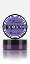 Cadence pintura textil Fashion Relief Pasta 50 ml berenjena para decoración de tejidos
