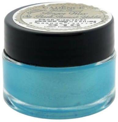 Cadence cera para dedos turquesa claro 20 ml - pintura metálica creativa