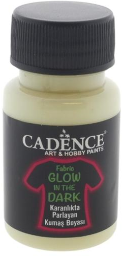 Cadence pintura textil glow in the dark 50 ml verde para niños