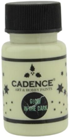 Cadence pintura glow in the dark verde natural 50 ml - pintura para manualidades