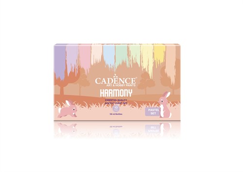 Cadence set pintura acrílica colores pastel - Harmony 10x59 ml pintar