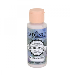 Cadence pintura textil Hi Lite Magic Metallic morado 59 ml - manualidades textiles
