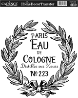 Cadence home deco transfer - decoración creativa 25x35 cm Eau de Cologne