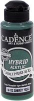 Cadence pintura acrílica emerald 120 ml - pintura híbrida multisuperficie