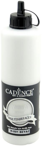Cadence pintura acrílica 500 ml blanco - pintura creativa para todas las superficies