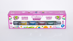 Cadence Cadence Kooky Textielverf Set 6x30 ml