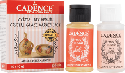 Cadence Set Barniz Cristal 40+40 ml para efecto cerámico