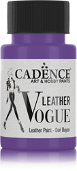 Cadence pintura para cuero Leather Vogue morado 50 ml - pintura textil creativa