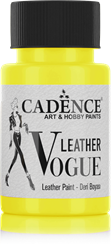Cadence pintura para cuero Leather Vogue 50 ml Phosphorus Yellow - pintura creativa